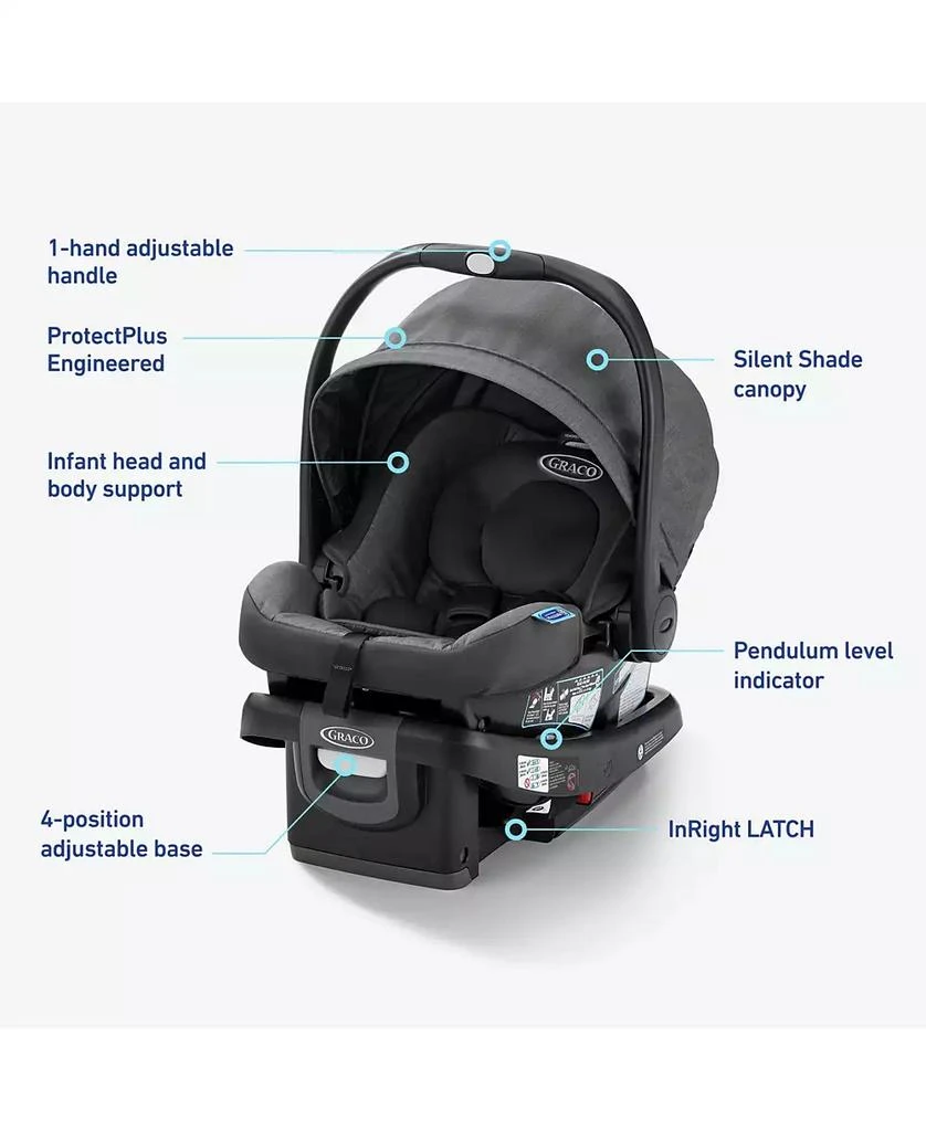 Graco SnugRide DLX Baby Car Seat Featuring Load Leg Technology 3