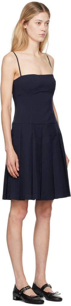 Sandy Liang Navy Roo Midi Dress 2