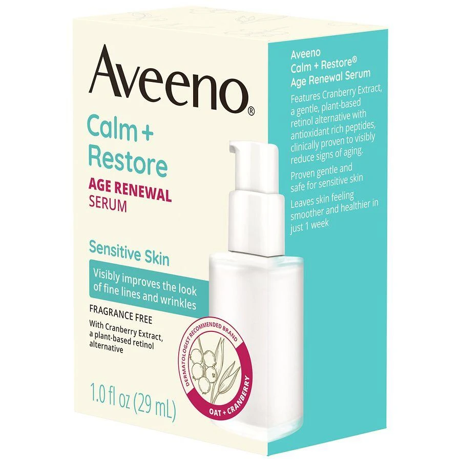 Aveeno Calm + Restore Age Renewal Anti Aging Face Serum 6