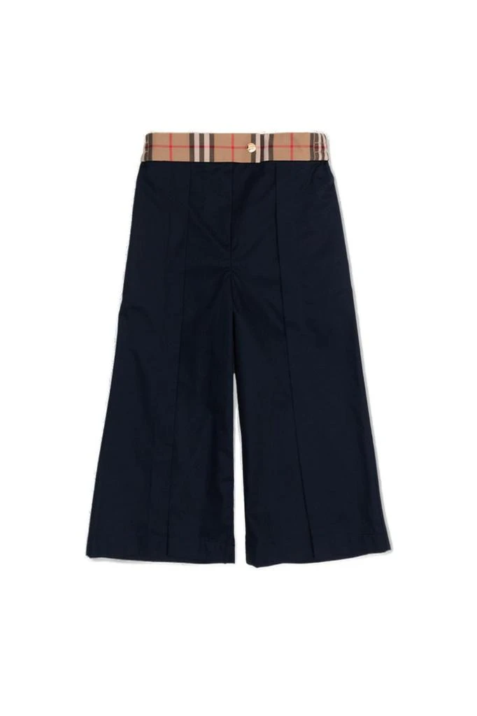 Burberry Burberry Kids Checked Straight Leg Pants 1