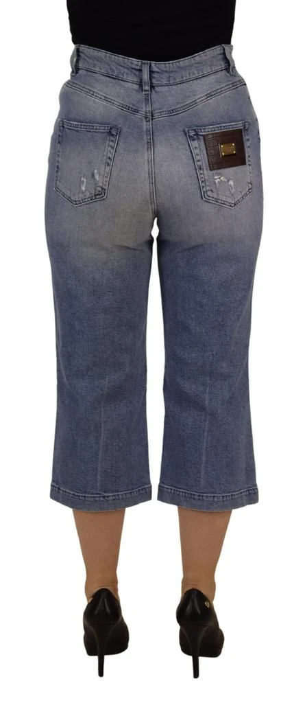 Dolce 
Gabbana Dolce 
Gabbana Blue Washed High Waist Cropped Denim Jeans 3