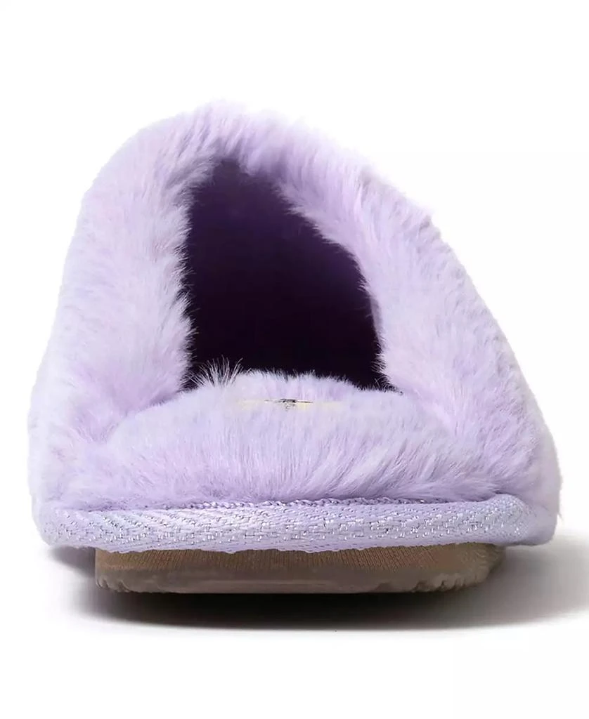 Dear Foams Women's Bailey Holiday Faux Fur Scuff Slippers 3