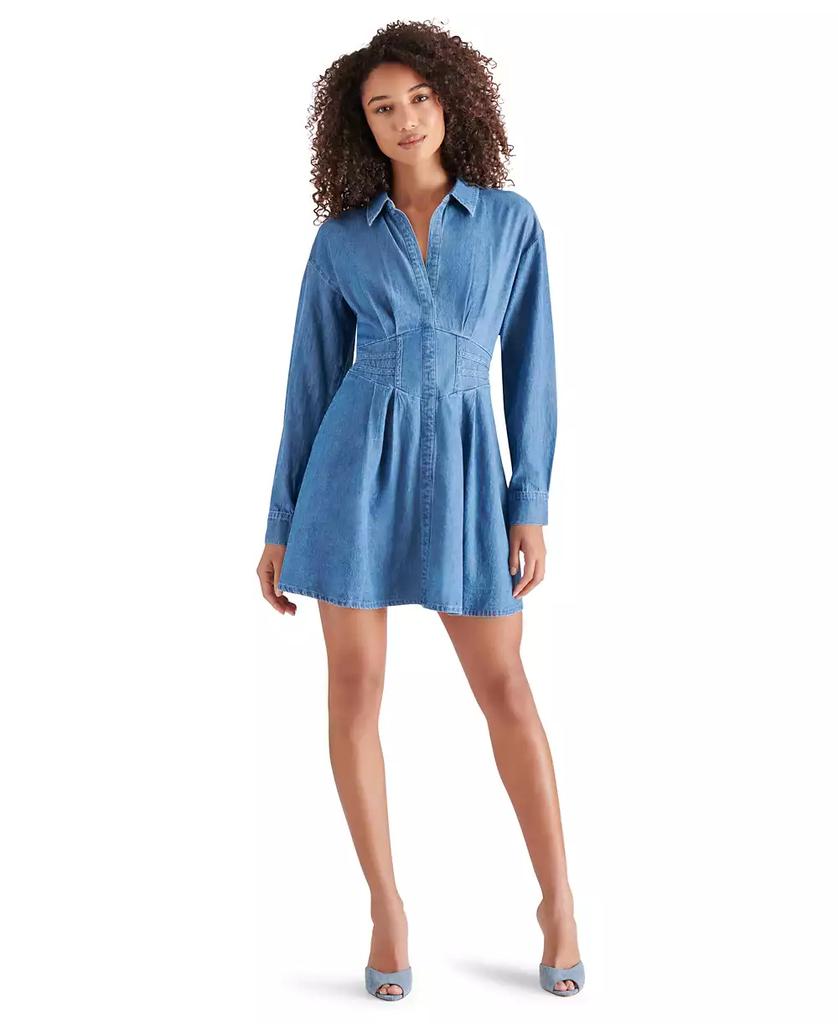 大人気★【STEVE MADDEN】MAISHA ピンタック ミニドレス Steve Madden Women's Maisha Pintucked Mini Dress - Compare