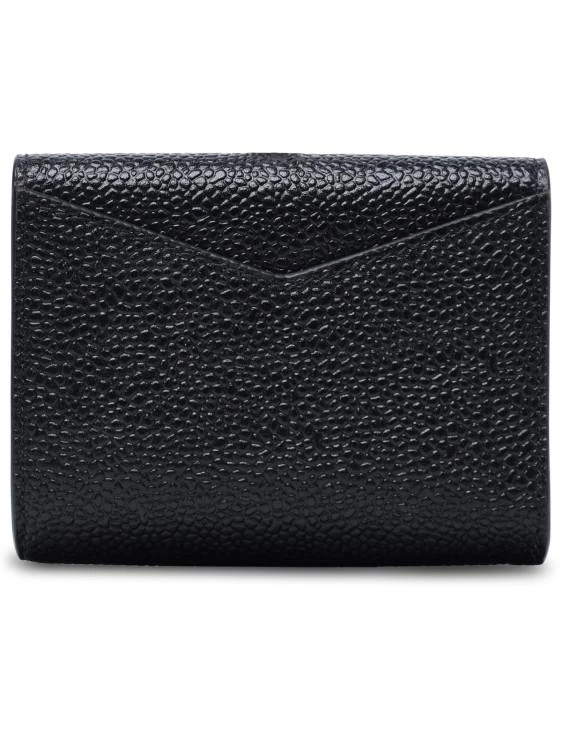 Thom Browne Black Grained Leather Purse 3