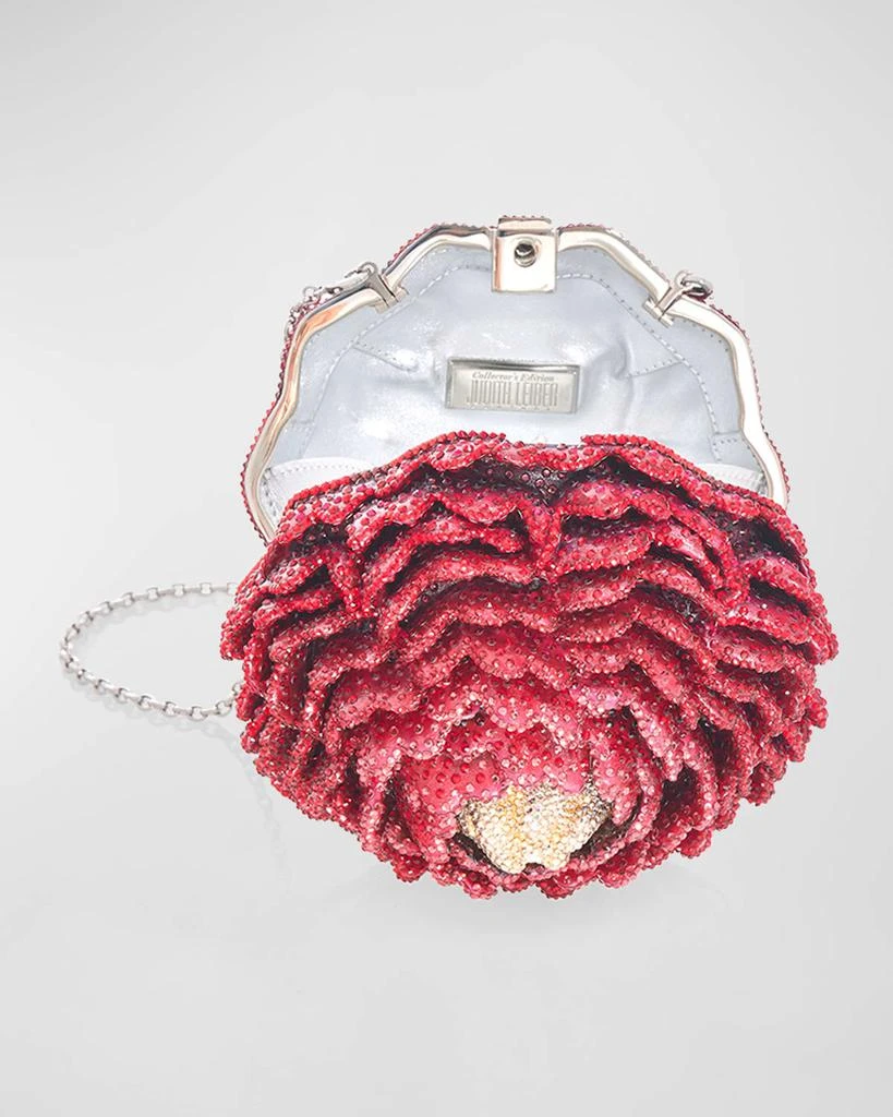 Judith Leiber Peony Flame Crystal Clutch Bag 3