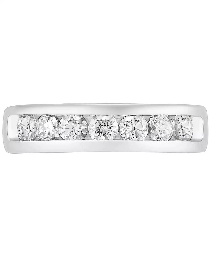 Grown With Love Men's Lab Grown Diamond Band (1-1/2 ct. t.w.) in 10k White Gold 3