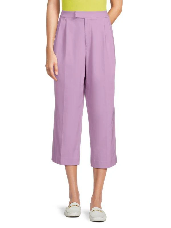 BCBG Pleated Cropped Pants 1