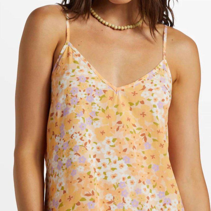 Billabong 90's Babe Dress In Yellow