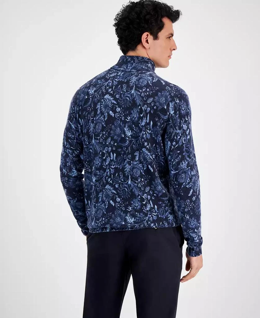 Club Room Men's Printed Cashmere Turtleneck Sweater, Created for Macy's 4