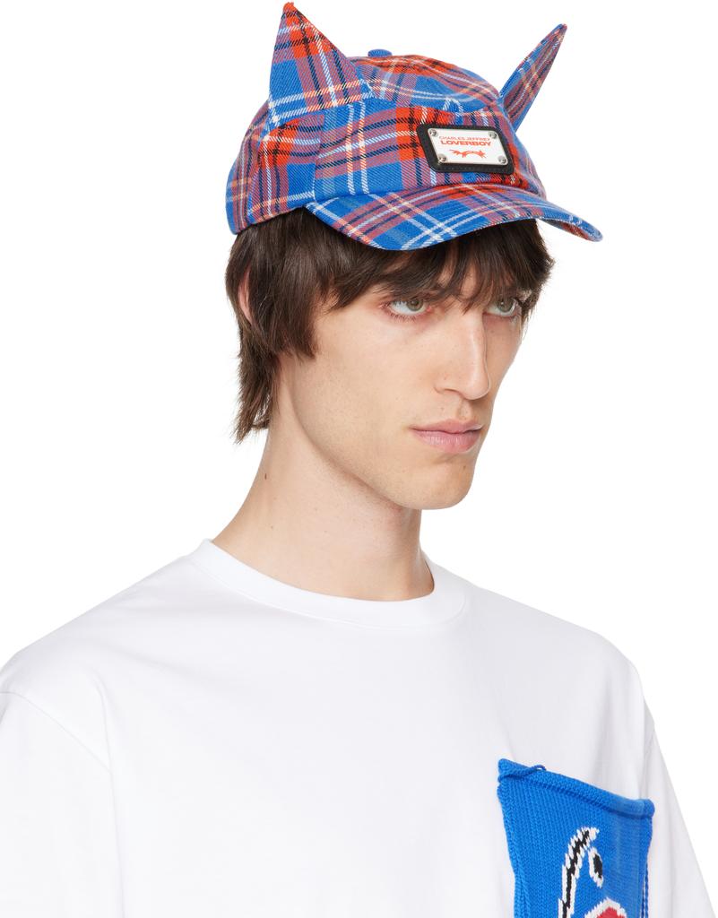 Charles Jeffrey Loverboy Red & Blue Ears Cap