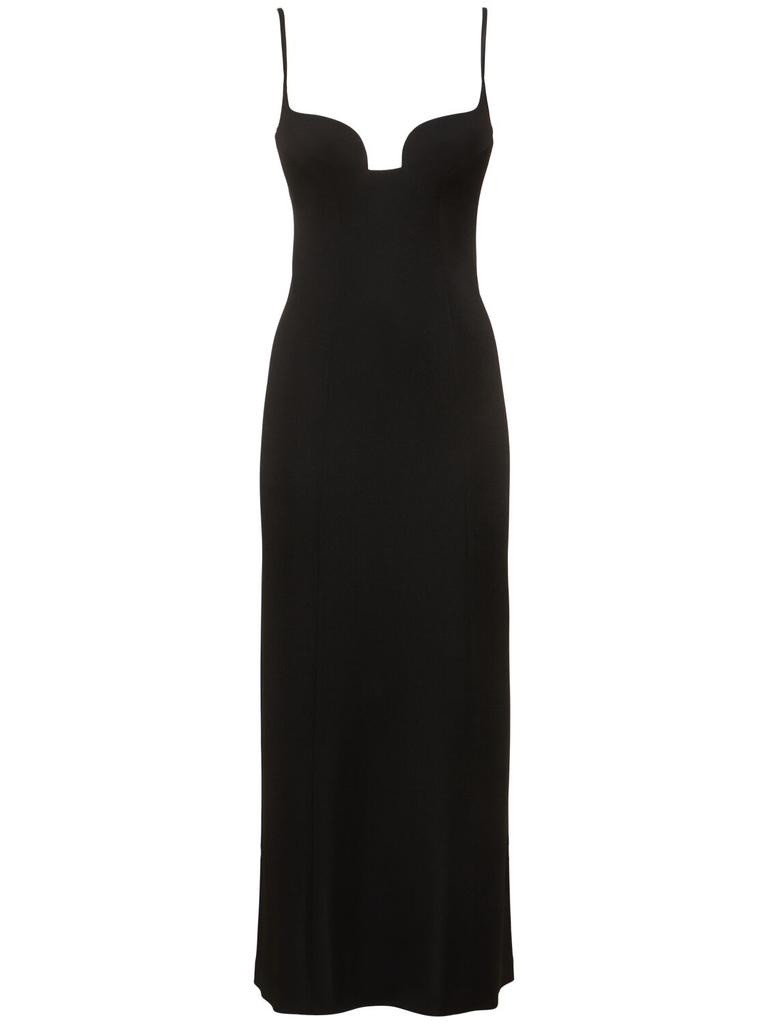 GALVAN Jersey Bustier Midi Dress