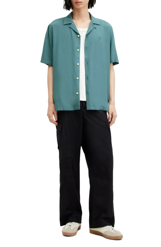 ALL SAINTS Venice Relaxed Fit Short Sleeve Button-Up Camp Shirt 5