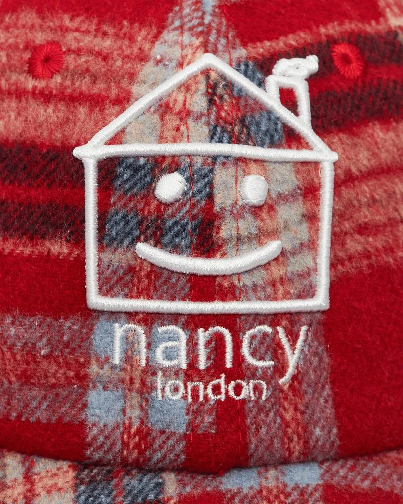 Nancy Plaid House 6-Panel Cap Red 6