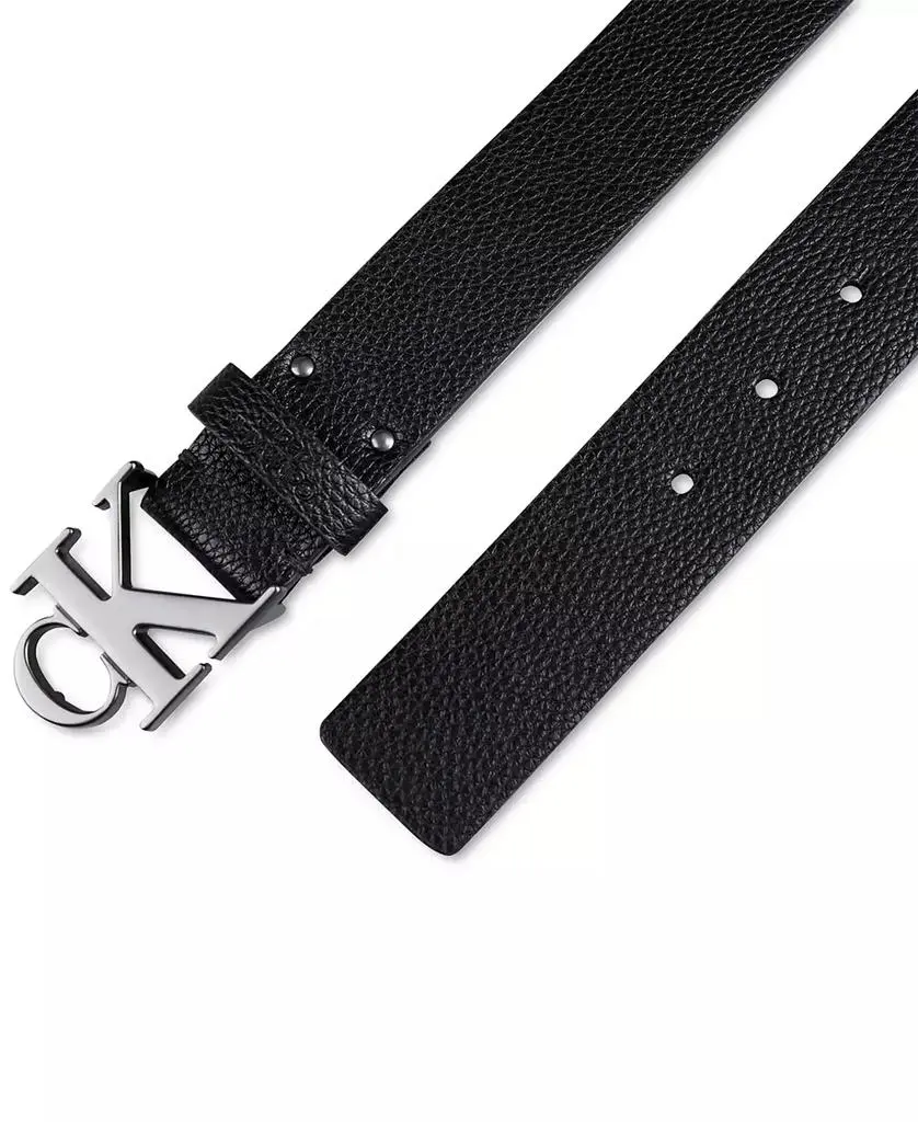 Calvin Klein Men's Logo Plaque Buckle Fashion Jean Belt 4