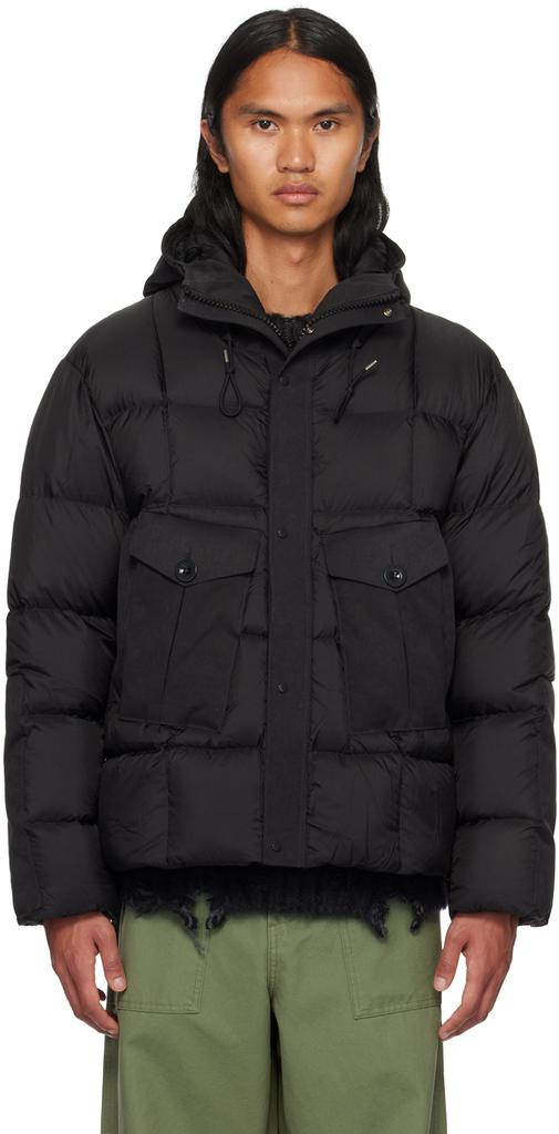 Ten c Black Tempest Combo Down Jacket