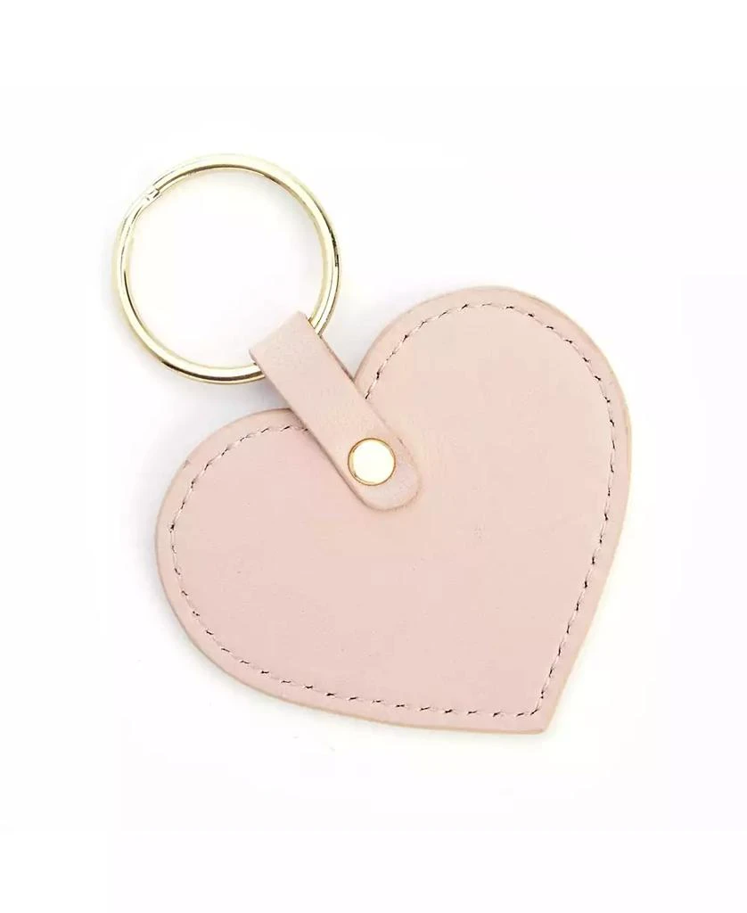 ROYCE New York Heart Shaped Leather Key Fob 5