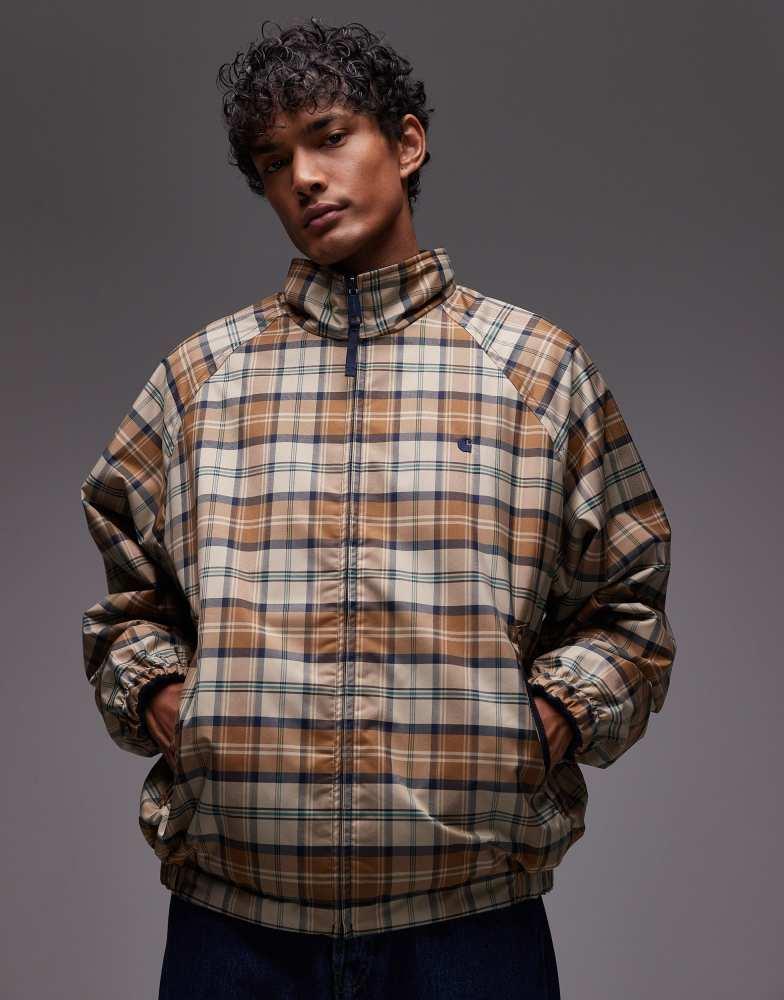 Shop Carhartt WIP reversible planer jacket in cream check print on
