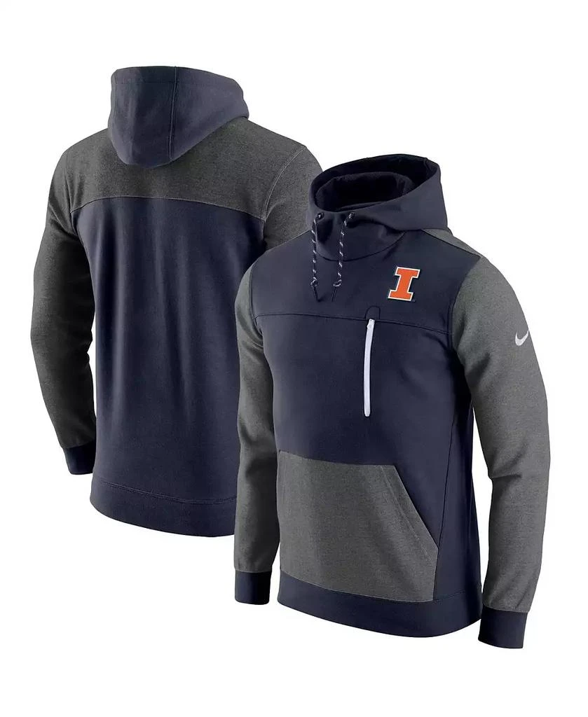 NIKE Men's Navy Illinois Fighting Illini Av-15 2.0 Pullover Hoodie 1