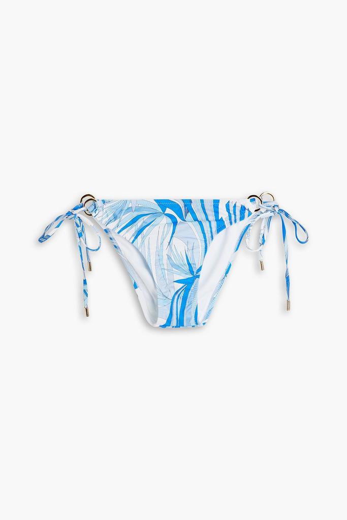 MELISSA ODABASH Janeiro embellished printed low-rise bikini briefs