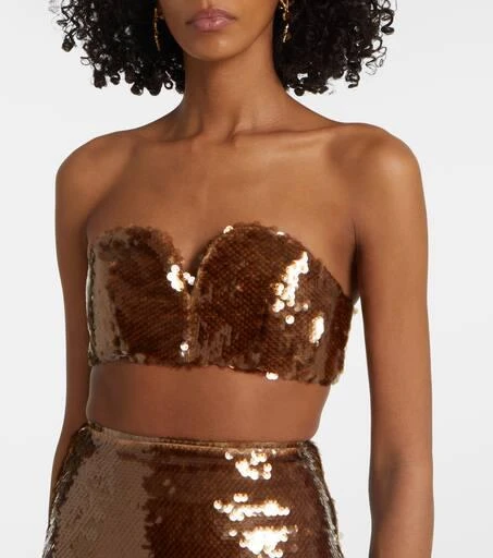 BLAZÉ MILANO Sequined bra top 4