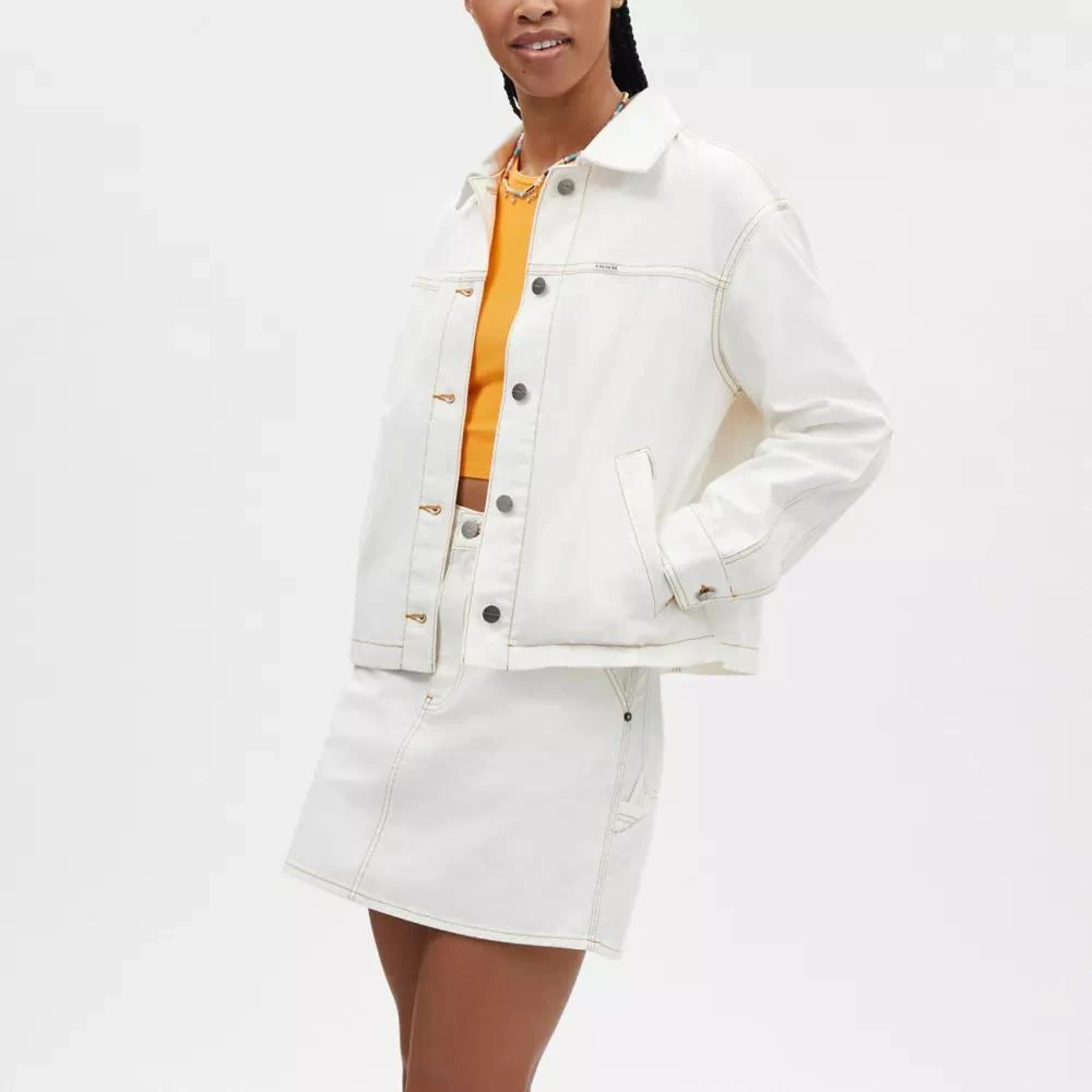 Coach Twill Utility Jacket In Organic Cotton And Recycled Polyester 2