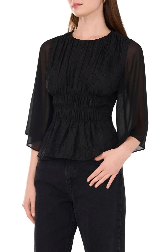 Parker The Elodie Metallic Smocked Top 1