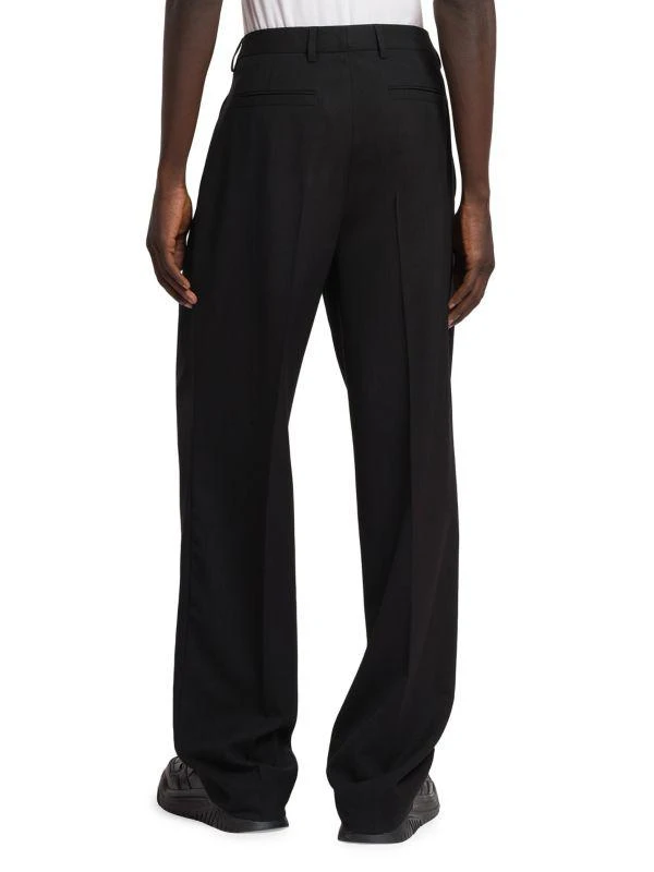 Versace Virgin Wool Pleated Pants 2