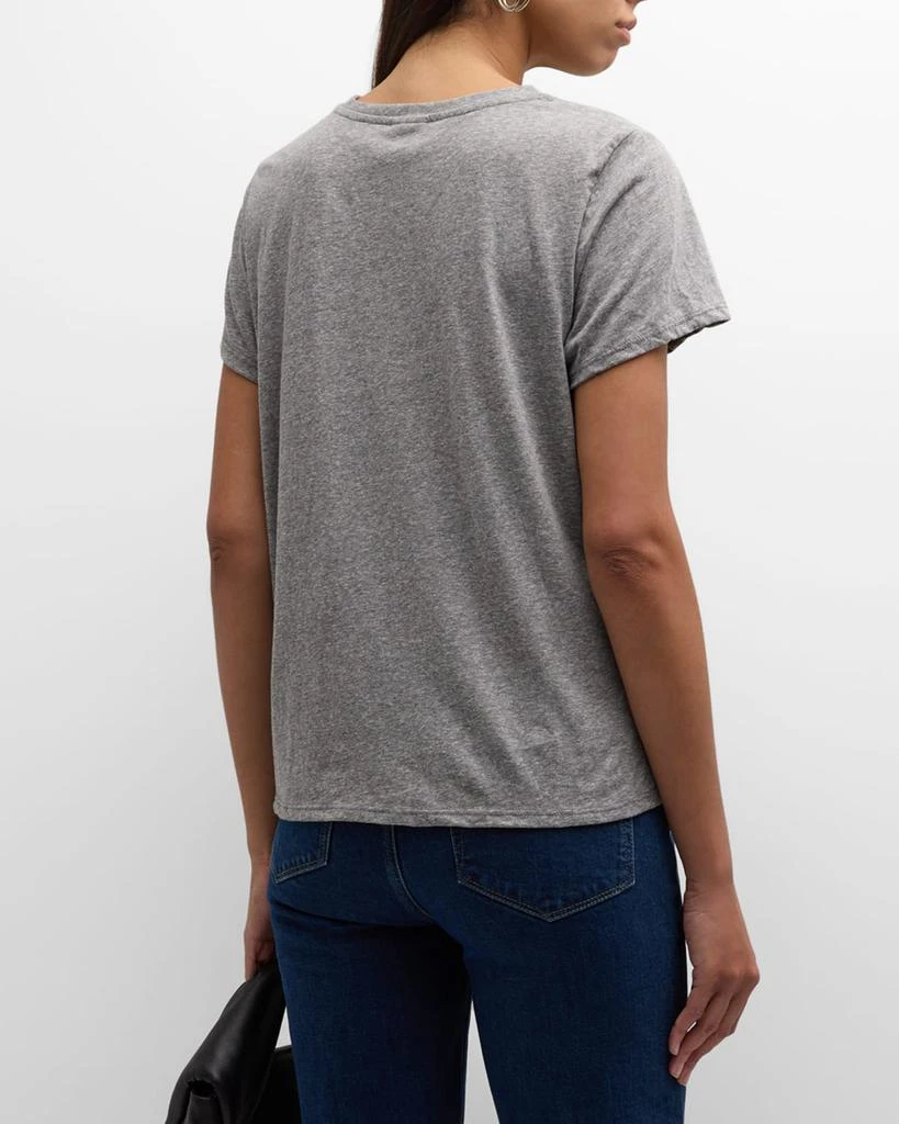Cinq a Sept Let Love In Short-Sleeve Slogan T-Shirt 3