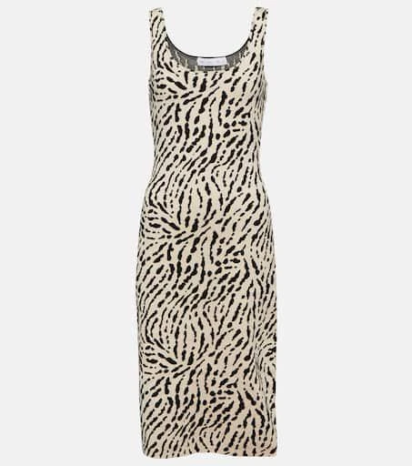 Proenza Schouler White Label printed silk-blend midi dress 1
