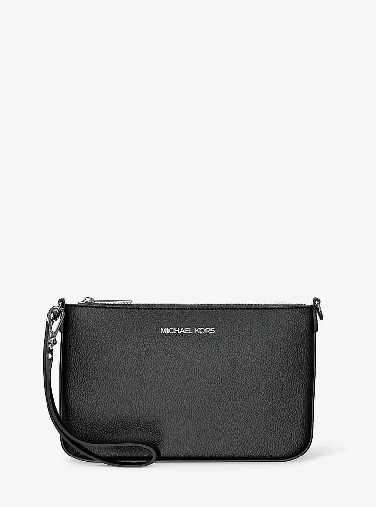 Michael Kors Jet Set Small Pebbled Leather Convertible Wristlet