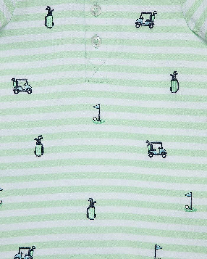 Little Me Boys' Cotton Golf  Romper with Hat - Baby 3