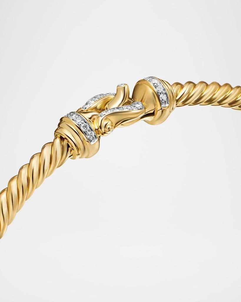David Yurman Buckle Bracelet with Diamonds in 18K Gold 8
