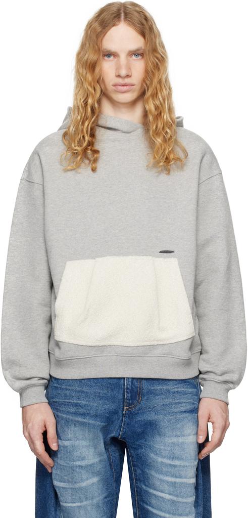 ADER error Gray TRS Tag 01 Sweatshirt - Hoodies - BeyondStyle