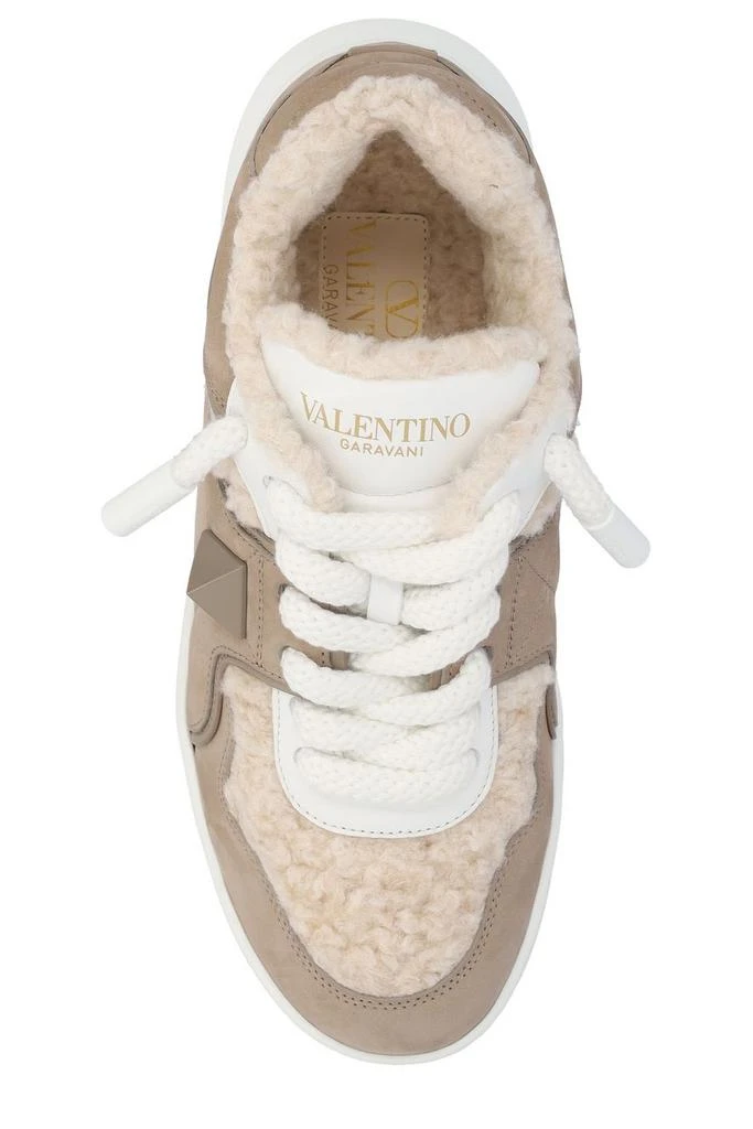 Valentino Valentino Garavani One Stud Lace-Up Sneakers 4
