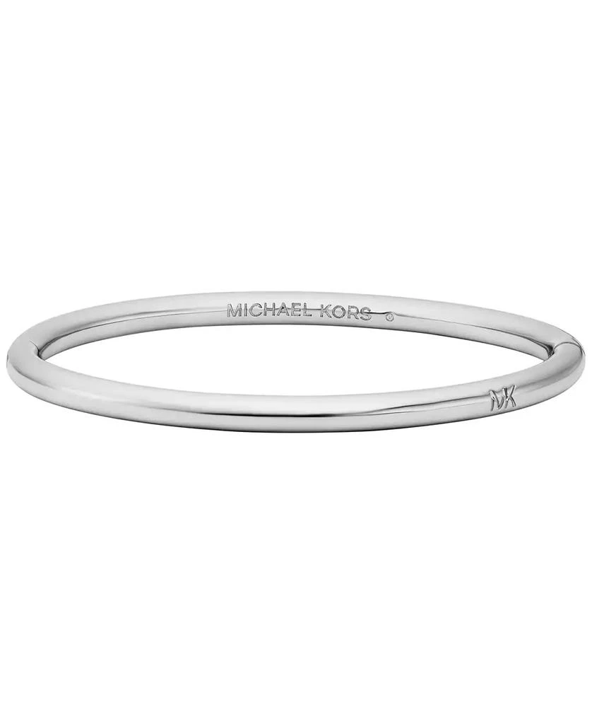 Michael Kors Platinum-Plated Brass Bracelet and Earrings Set 4