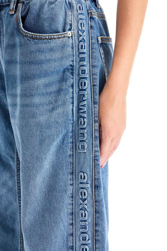 デニム・ジーパン Alexander Wang Mesh Back Balloon Jeans With Logo Indigo Logo Mesh Back Balloon Jeans by Alexander Wang on Sale