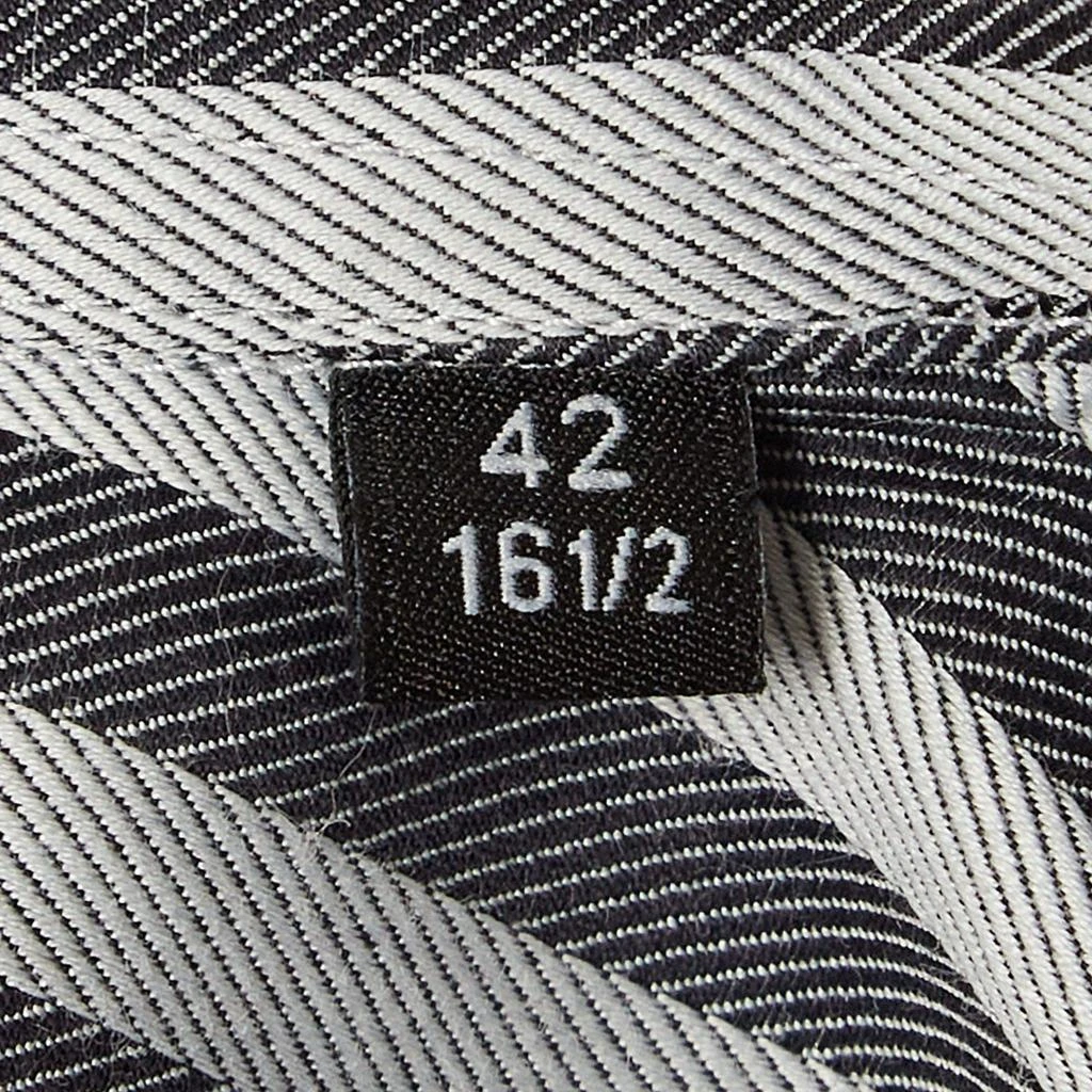 Boss By Hugo Boss Boss By Hugo Boss Grey Stripe Cotton Slim Fit Shirt XL 5