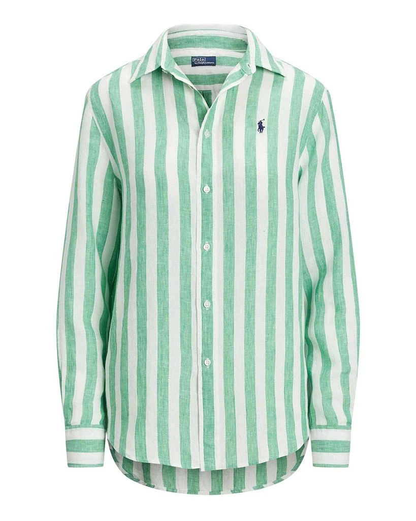 Ralph Lauren Classic Fit Striped Linen Shirt 5