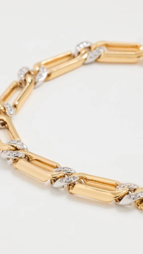 Luv AJ The Two-Tone Pave Link Bracelet 3
