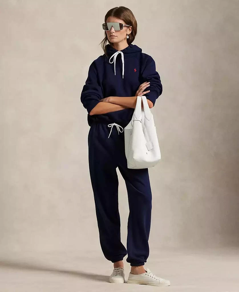Ralph Lauren Women
s Shrunken Fit Fleece Hoodie Sweatshirt 4