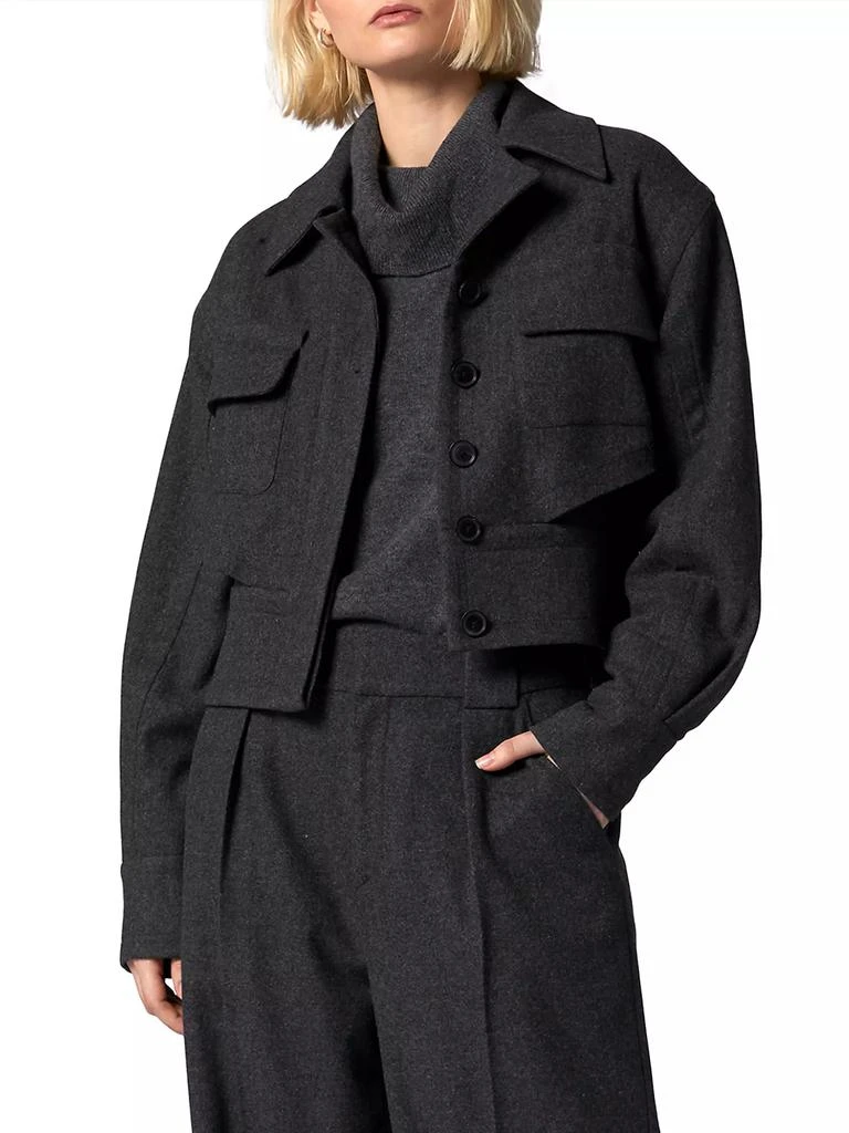 Equipment Gabriel Cropped Wool Jacket 4