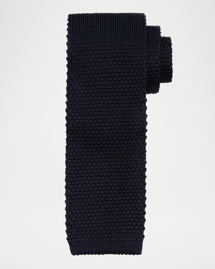 Brunello Cucinelli Men's Silk and Cotton Knit Tie