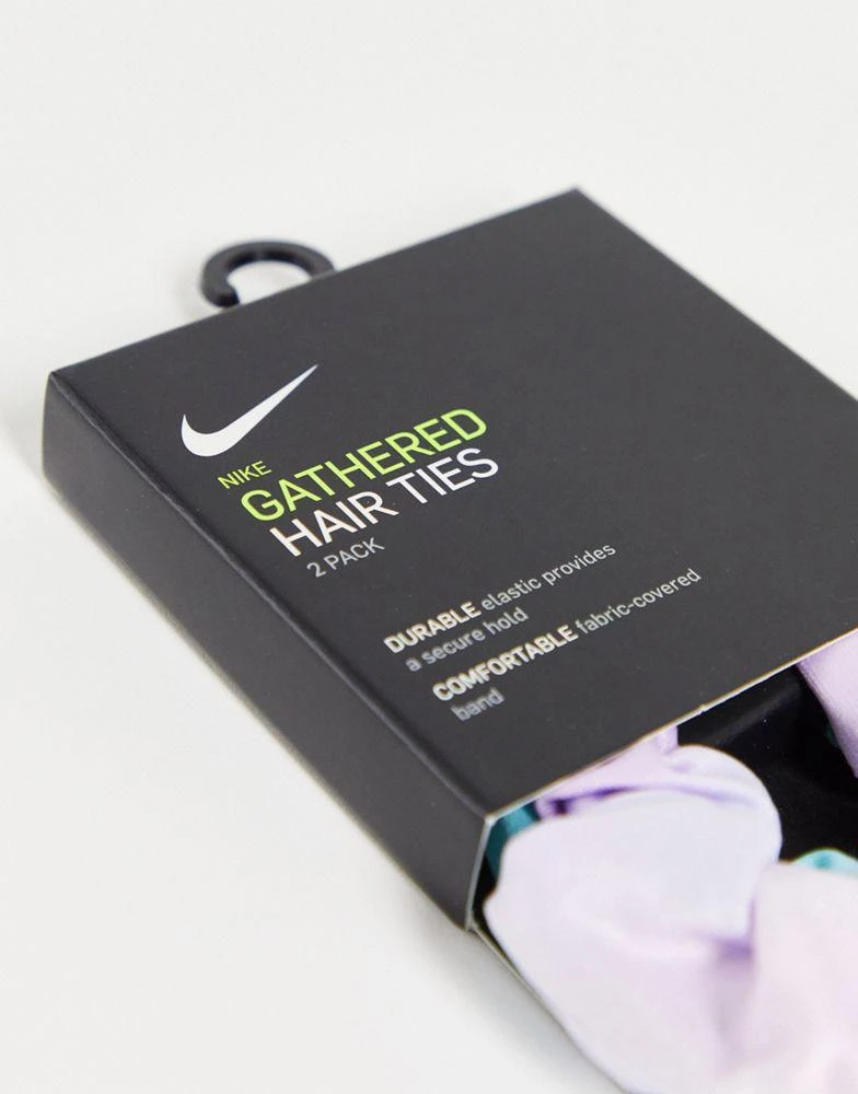 NIKE Nike 2 pack of scrunchies in tie dye and blue 2