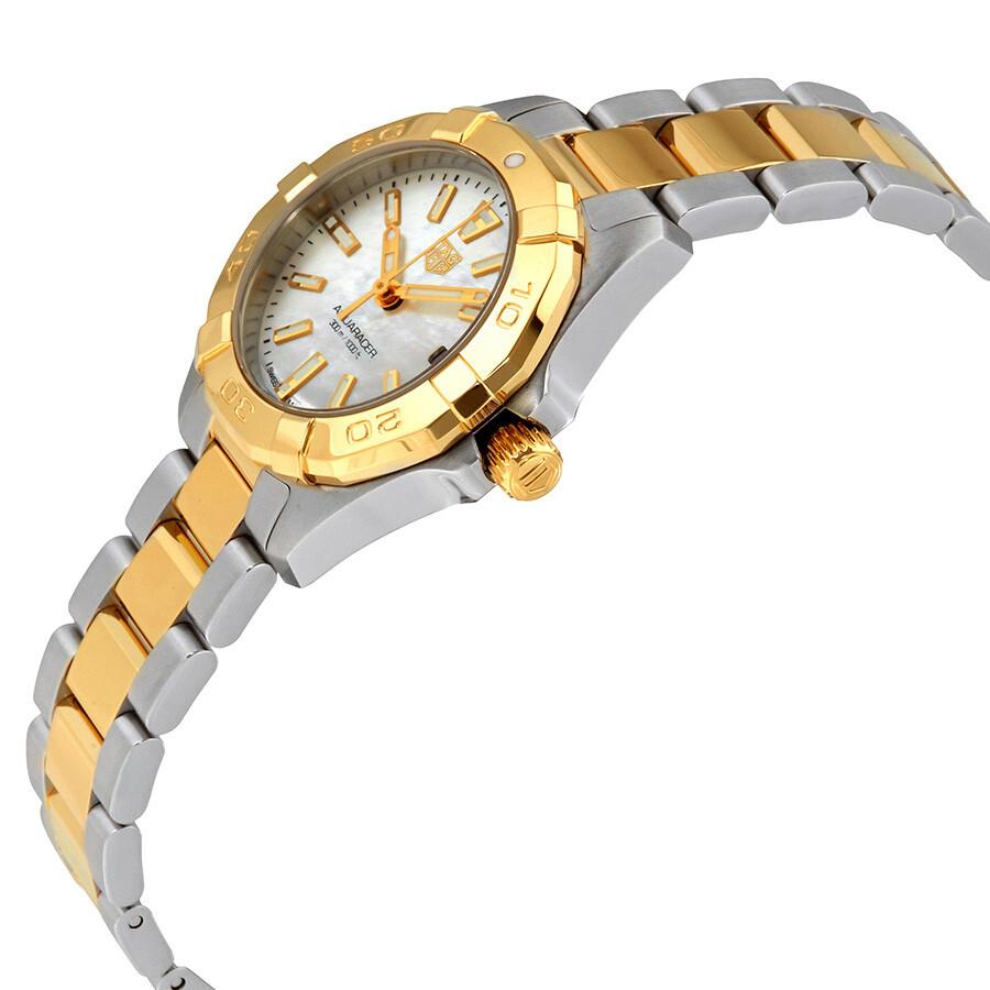 Tag Heuer Aquaracer White Mother of Pearl Dial Ladies Watch WBD1420.BB0321