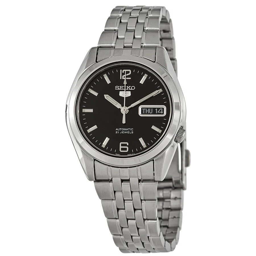 Seiko Series 5 Automatic Black Dial Men's Watch SNK393 1