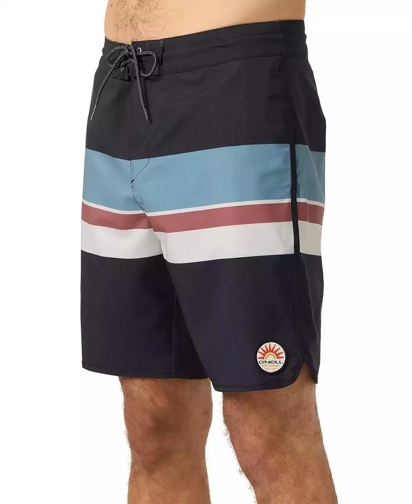 O'Neill Men's Cruzer Stripe Scallop 18 Swim Shorts 3