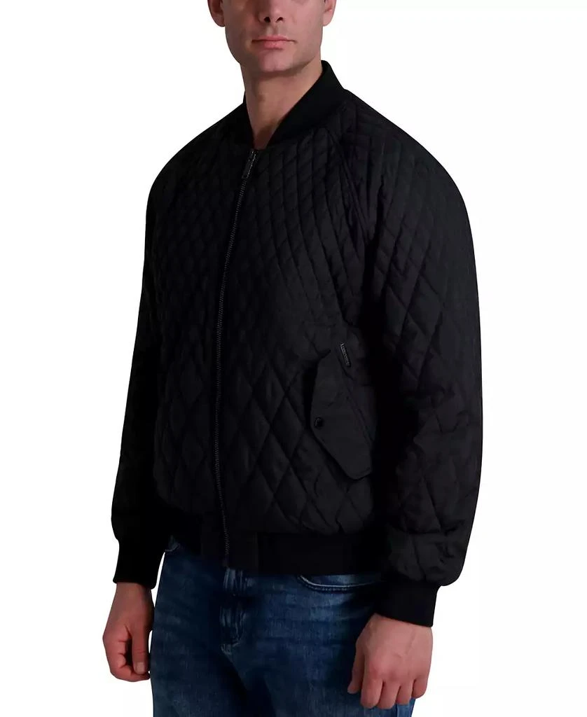 Karl Lagerfeld Paris Men's Quilted Water-Resistant Bomber Jacket 2