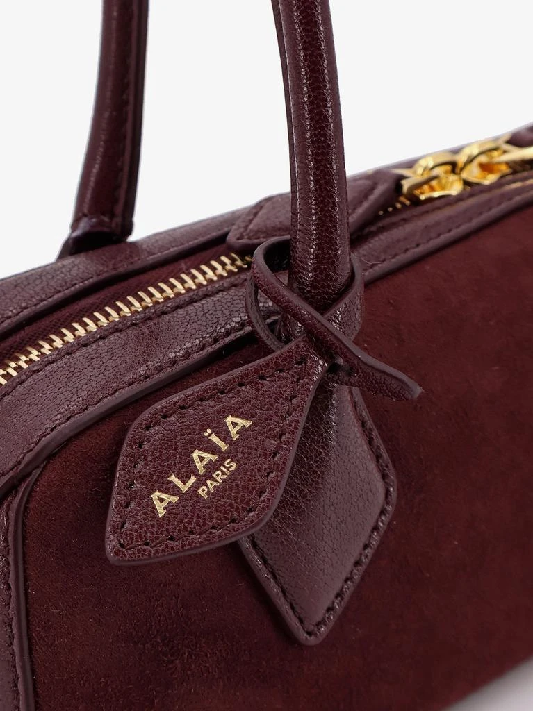 Alaia Teckel Small suede shoulder bag 5