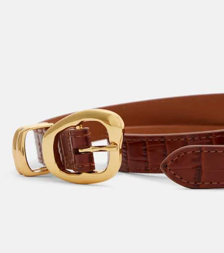 Amanu Tugela croc-effect leather belt 3