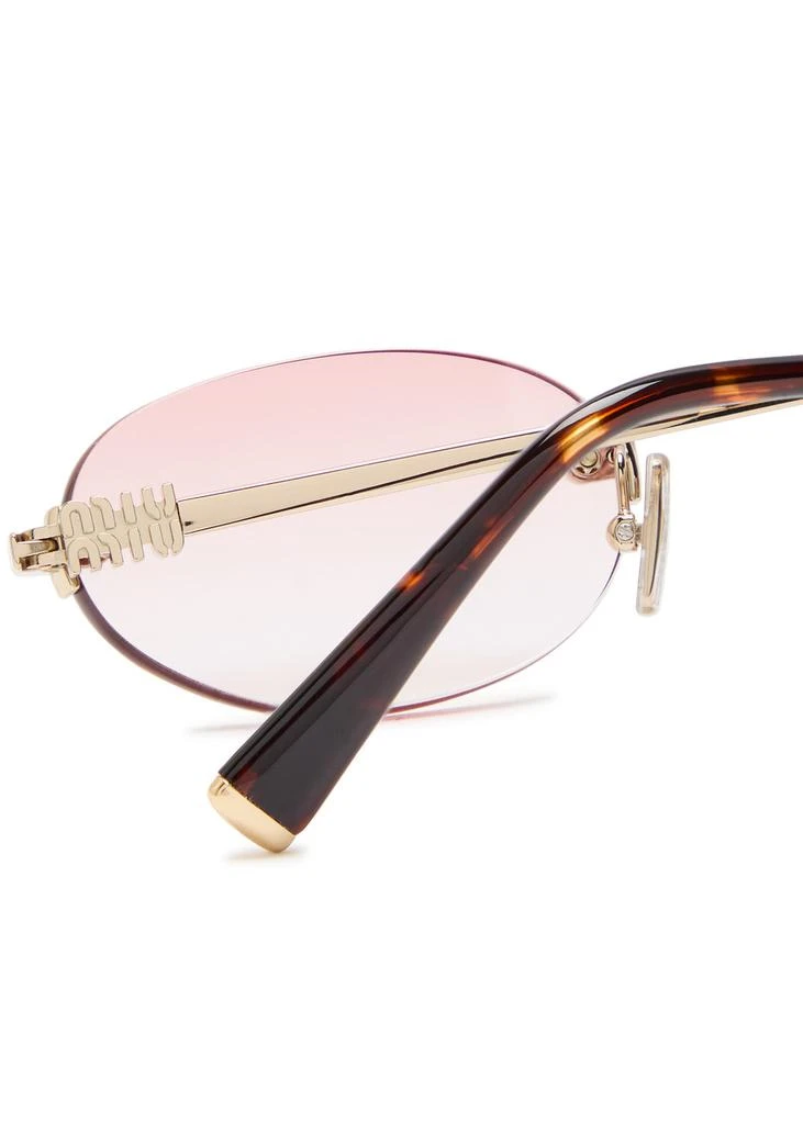 Miu Miu Narrow oval-frame sunglasses 3